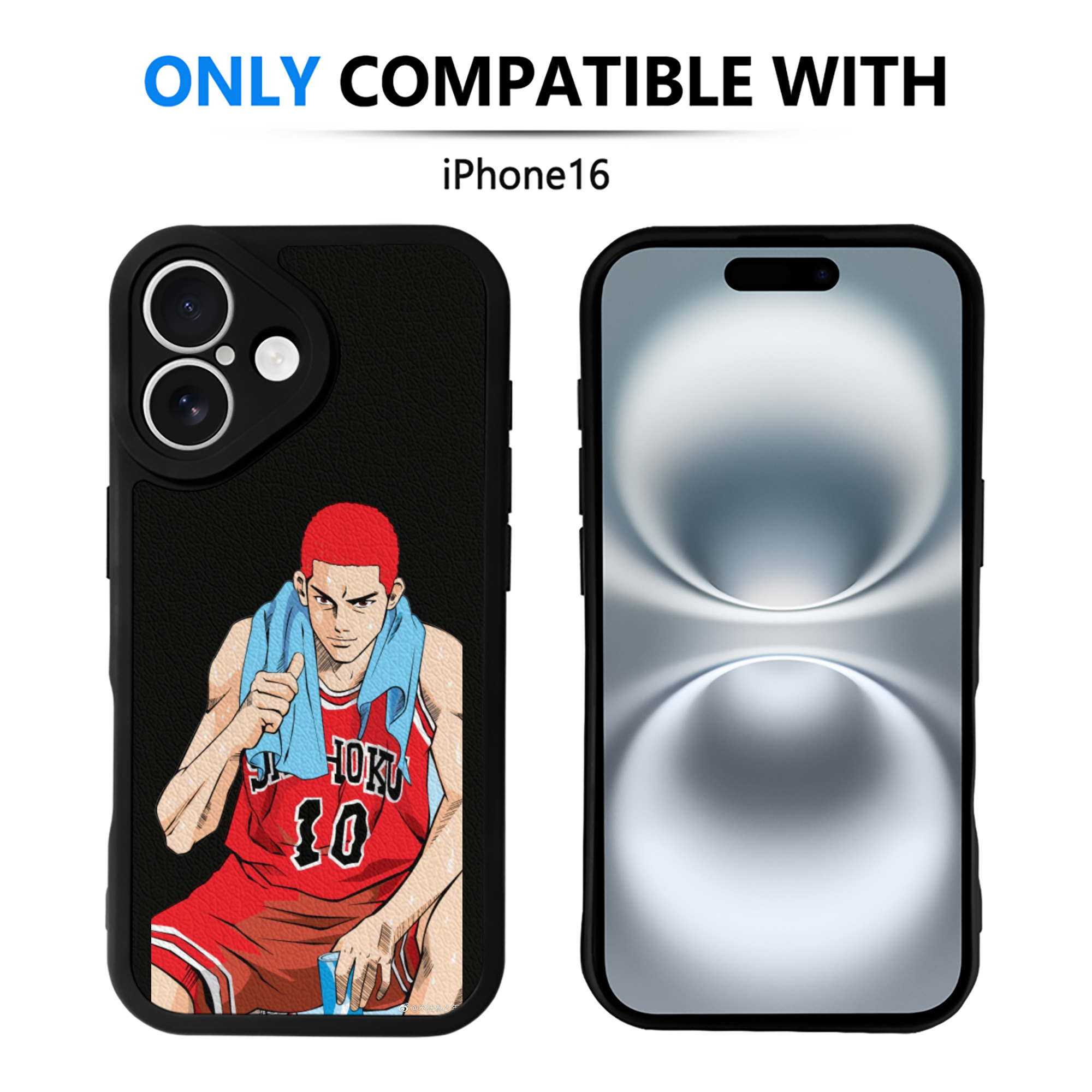 （画像用） SLAM DUNK／スラムダンク 【iPhone 16シリーズ対応】シリコンスマホケース（レザー調） 材質：シリコン